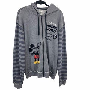 Disney Store Mickey Mouse Hooded Sweatshirt Zip Up